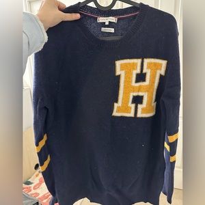 Tommy Hilfiger Navy Wool Sweater